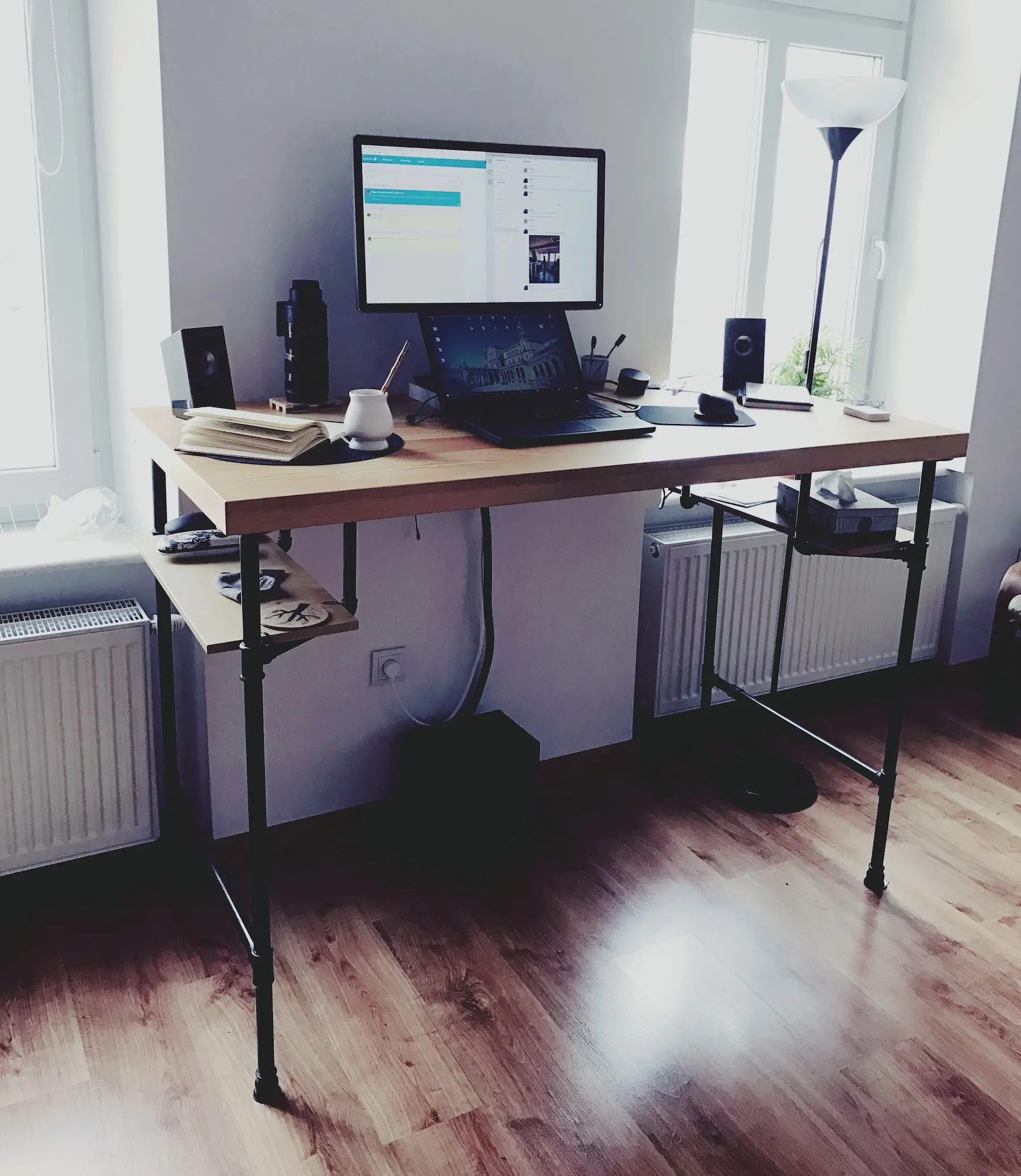 are standing desks worth it? a standing desk example