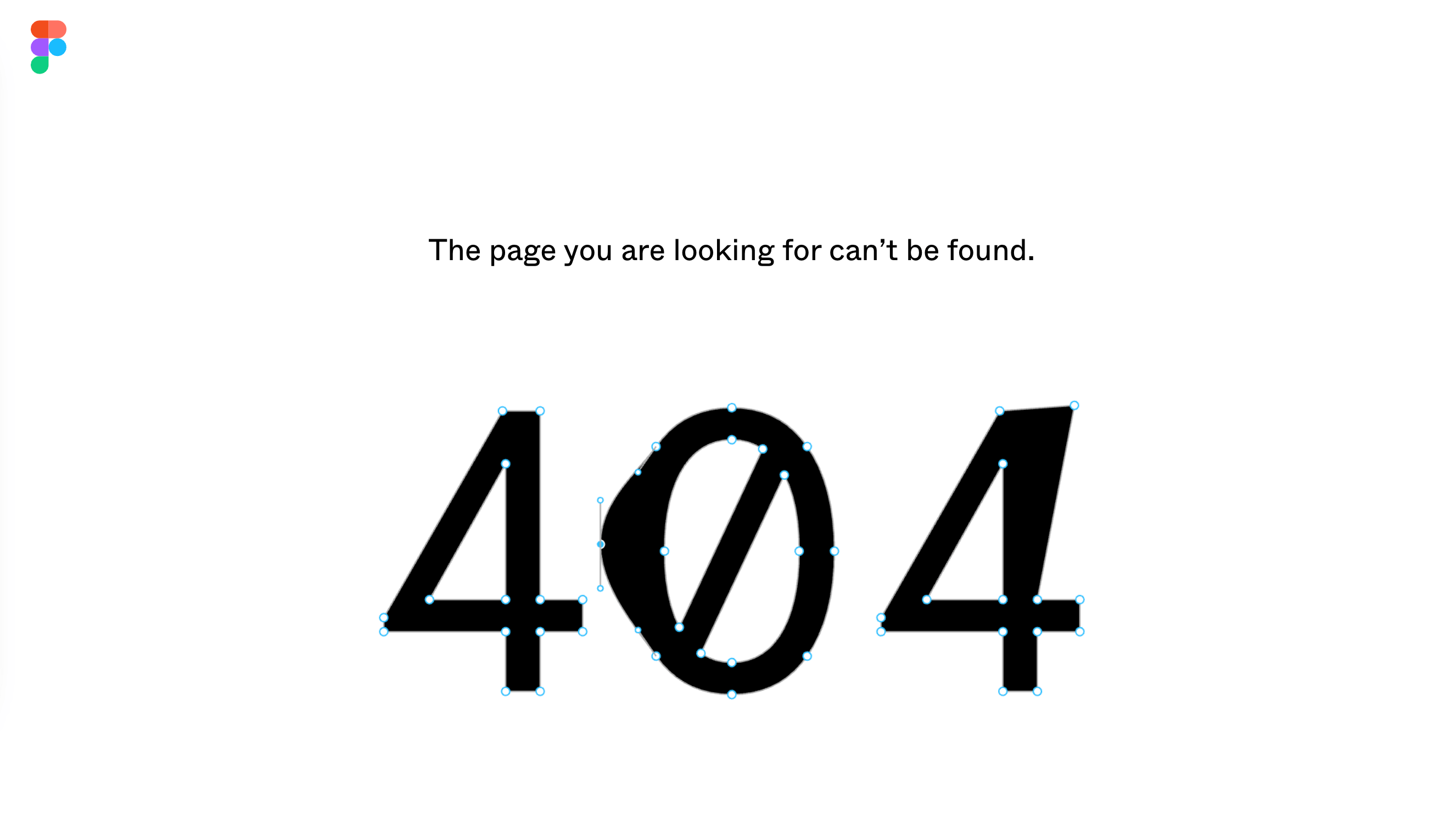 Figma's tool demo on the 404
